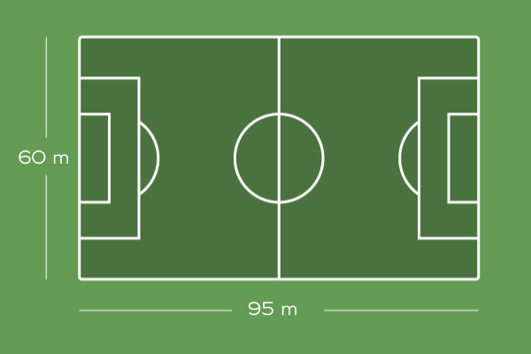 Platz A: Kunstrasen 94x60m